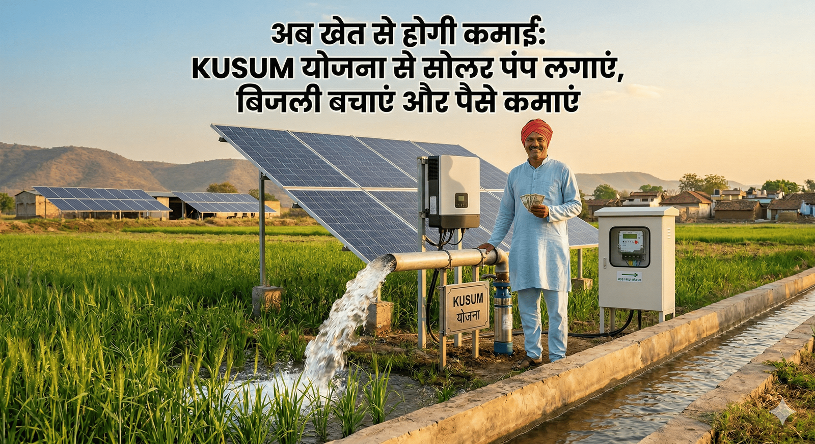 अब खेत से होगी कमाई: KUSUM योजना से सोलर पंप लगाएं, बिजली बचाएं और पैसे कमाएं
