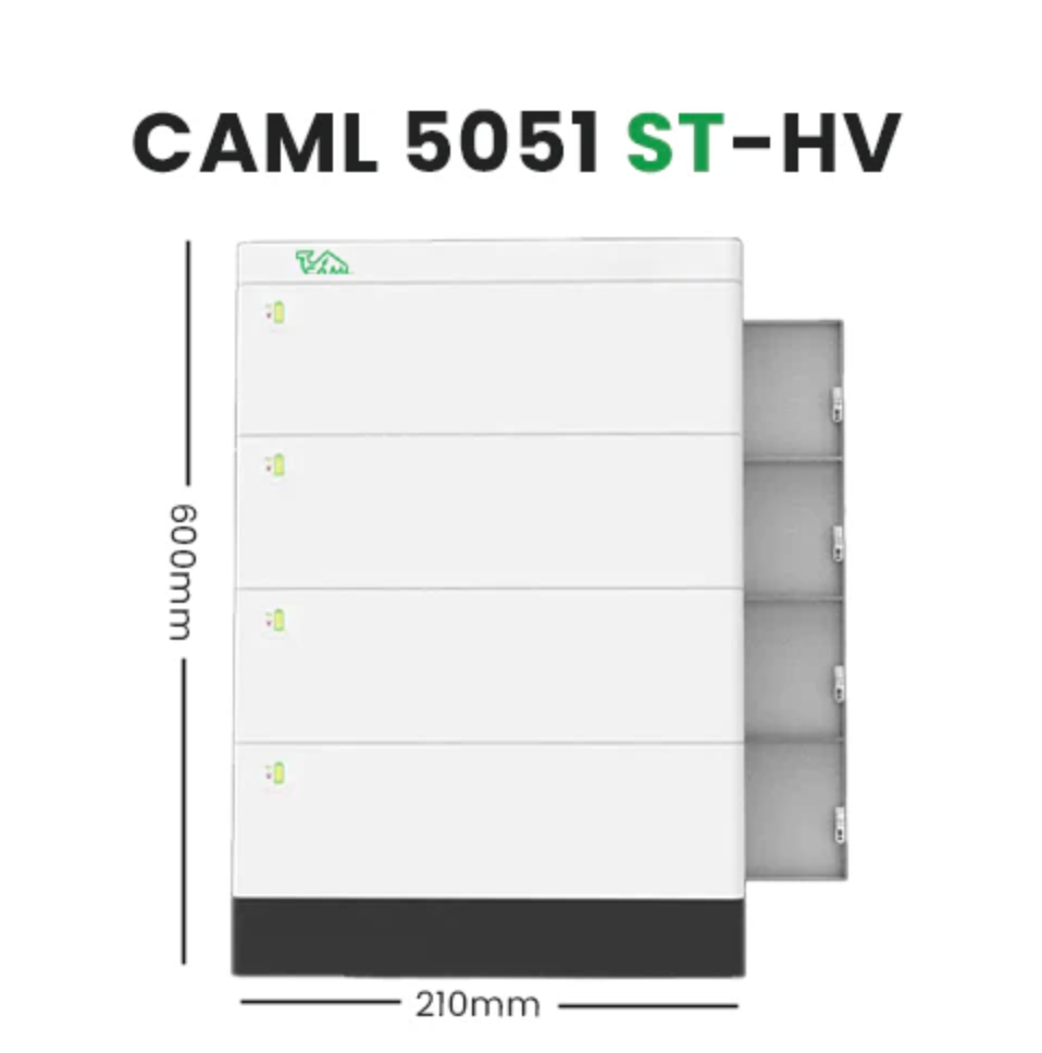 CAML 50 Ah, 204.8 V / 10 kWh High-Voltage Stackable Lithium Battery