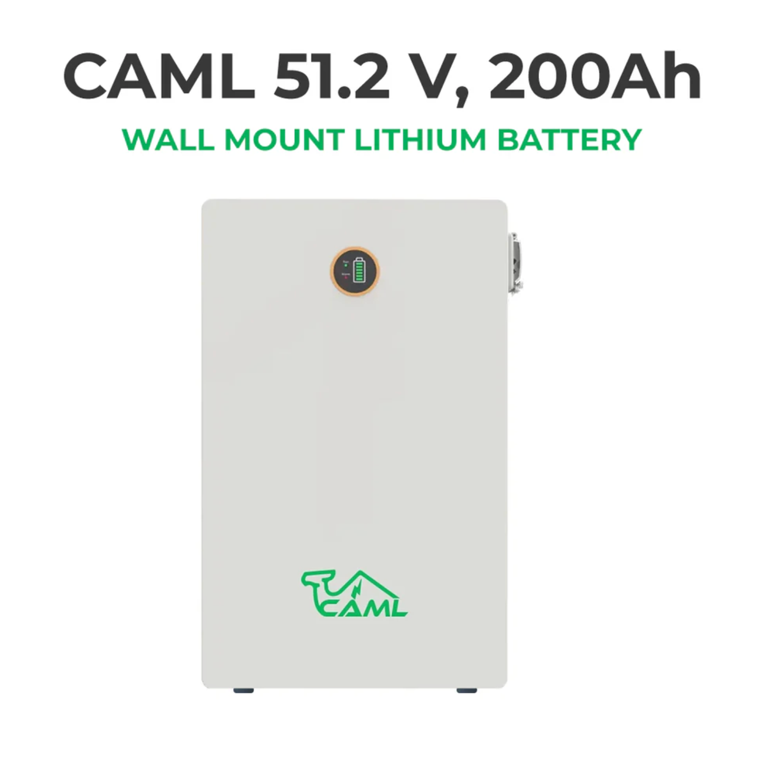 CAML 51.2V 200Ah (10.24kWh) LiFePO4 Battery – Wall Mount